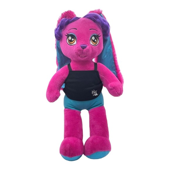 Build A Bear Workshop Honey Girls HG RISA Pink Rock Star Bunny Rabbit 20" - Picture 10 of 11